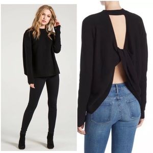 NEW n:philanthropy Ollie cotton blend sweater in black cat. S $298